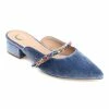 Journee Collection | Blue Jewel Rhinestone Mule - Women -High heel Store zu109414640 main tm1666366796