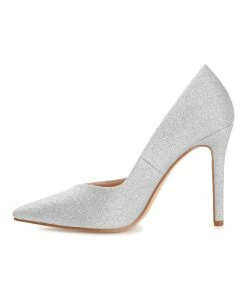 Journee Collection | Silver Ninna Shimmer Pump - Women -High heel Store zu109423009 alt 3 tm1666366796