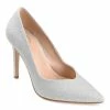 Journee Collection | Silver Ninna Shimmer Pump - Women -High heel Store zu109423009 main tm1666366796