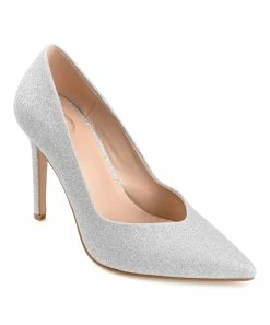 Journee Collection | Silver Ninna Shimmer Pump - Women