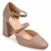 Journee Collection | Brown Isadorah Double-Strap D'Orsay Pump - Women -High heel Store zu109423027 main tm1666366796