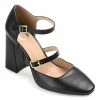 Journee Collection | Black Isadorah Double-Strap D'Orsay Pump - Women -High heel Store zu109423039 main tm1666367192