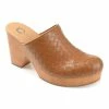 Journee Collection | Tan Kelsy Woven Clog - Women -High heel Store zu109423060 main tm1666367192