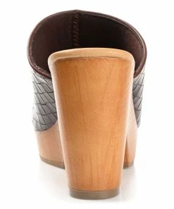 Journee Collection | Brown Kelsy Woven Clog - Women -High heel Store zu109423065 alt 2 tm1666367192