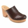 Journee Collection | Brown Kelsy Woven Clog - Women -High heel Store zu109423065 main tm1666367192