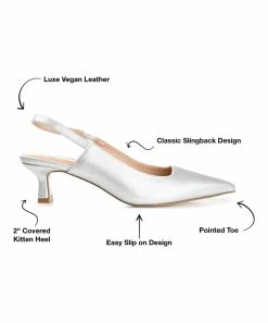 Journee Collection | Silvertone Paulina Pump - Women -High heel Store zu109423075 alt 2 tm1666367192