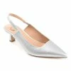 Journee Collection | Silvertone Paulina Pump - Women -High heel Store zu109423075 main tm1666367192