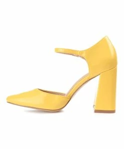 Journee Collection | Yellow Hesster D'Orsay Pump - Women -High heel Store zu109423086 alt 2 tm1666367192