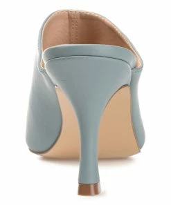 Journee Collection | Blue Shiyza Mule - Women -High heel Store zu109423099 alt 3 tm1666367192