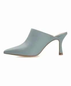 Journee Collection | Blue Shiyza Mule - Women -High heel Store zu109423099 alt 4 tm1666367192