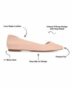 Journee Collection | Blush Mikki D'Orsay Flat - Women -High heel Store zu109423108 alt 2 tm1666367192