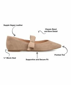 Journee Collection | Taupe Aizlynn Mary Jane Ballet Flat - Women -High heel Store zu109423136 alt 3 tm1666367192