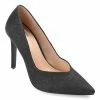 Journee Collection | Black Ninna Shimmer Pump - Women -High heel Store zu109423143 main tm1666367192