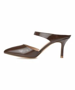 Journee Collection | Brown Patent Maevali Pump - Women -High heel Store zu109423146 alt 2 tm1666367192