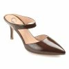 Journee Collection | Brown Patent Maevali Pump - Women -High heel Store zu109423146 main tm1666367192
