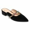 Journee Collection | Black Jewel Rhinestone Mule - Women