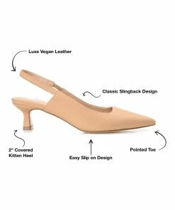 Journee Collection | Tan Paulina Pump - Women -High heel Store zu109423148 alt 4 tm1666367192