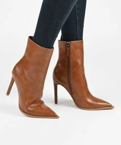 Journee Collection | Tan Limma Bootie - Women -High heel Store zu109423160 alt 4 tm1666367192