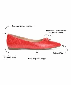 Journee Collection | Red Devalyn Flat - Women -High heel Store zu109423172 alt 3 tm1666367192