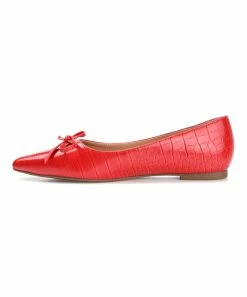 Journee Collection | Red Devalyn Flat - Women -High heel Store zu109423172 alt 4 tm1666367192
