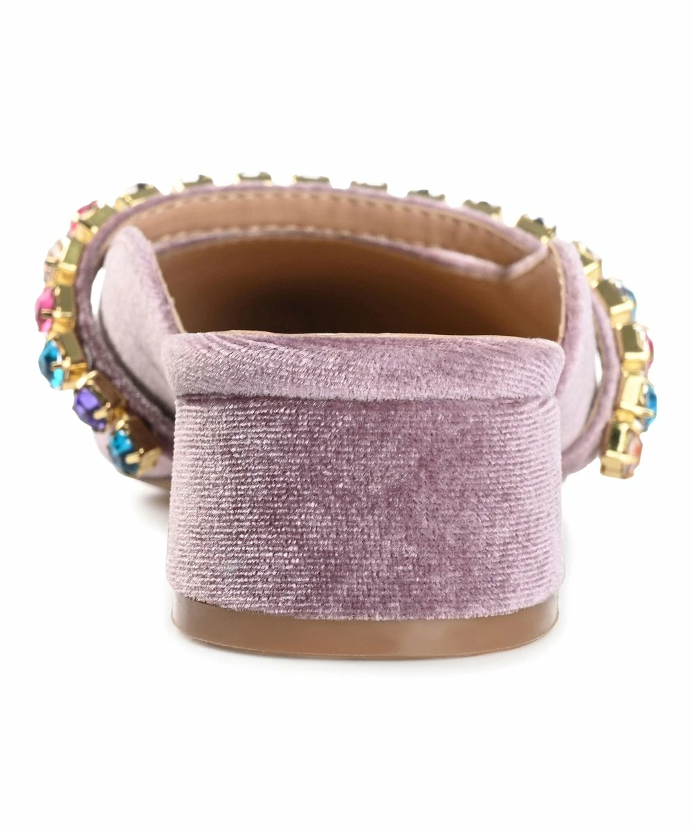 Journee Collection | Lilac Jewel Rhinestone Mule - Women 4 Journee Collection | Lilac Jewel Rhinestone Mule - Women - Image 2