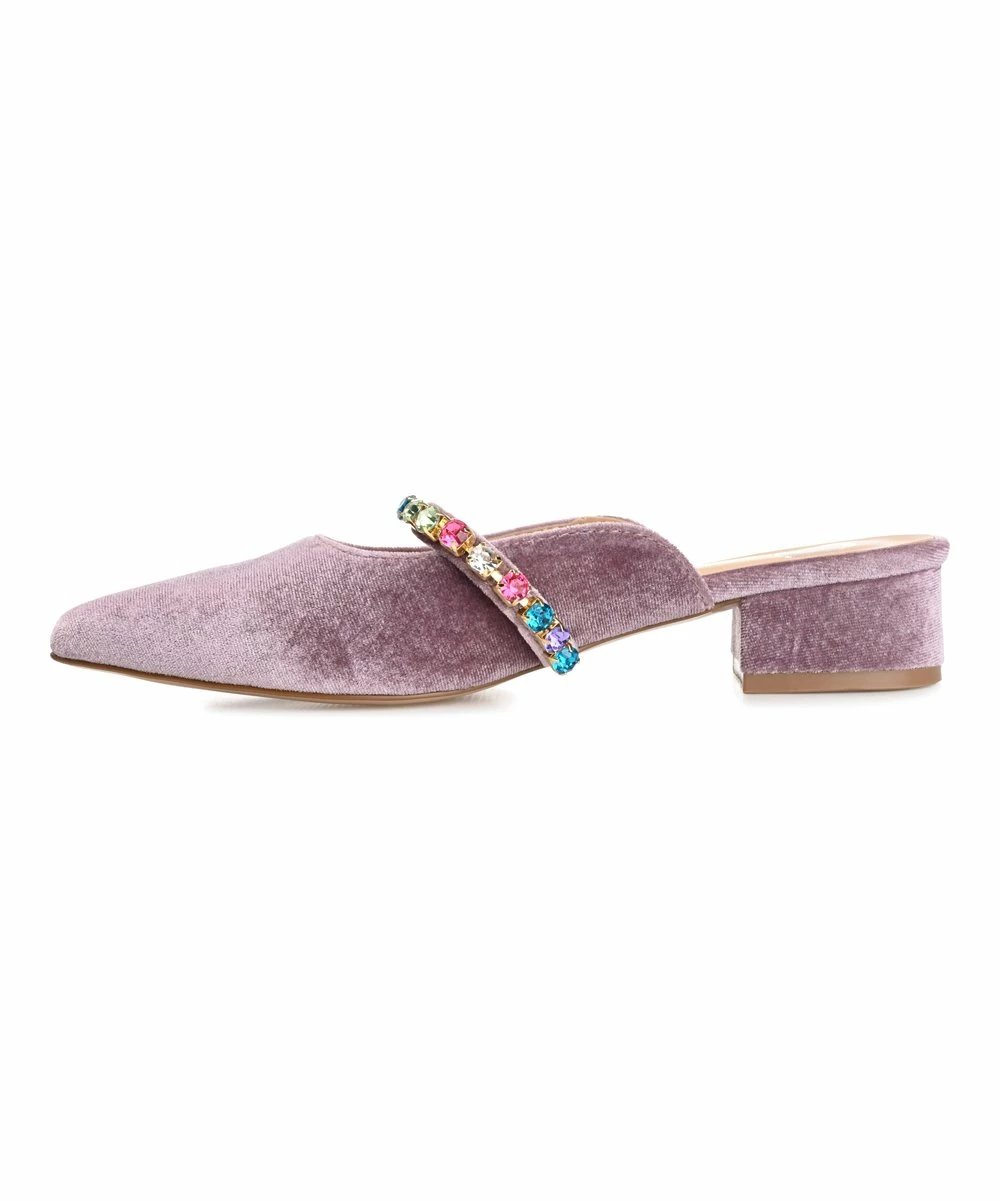 Journee Collection | Lilac Jewel Rhinestone Mule - Women 5 Journee Collection | Lilac Jewel Rhinestone Mule - Women - Image 3