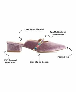 Journee Collection | Lilac Jewel Rhinestone Mule - Women 10 Journee Collection | Lilac Jewel Rhinestone Mule - Women -High heel Store zu109423188 alt 3 tm1666367582