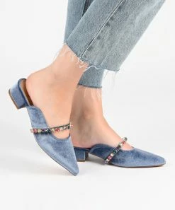 Journee Collection | Lilac Jewel Rhinestone Mule - Women 11 Journee Collection | Lilac Jewel Rhinestone Mule - Women -High heel Store zu109423188 alt 4 tm1666367582