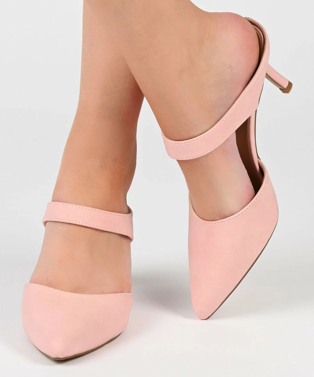 Journee Collection | Pink Maevali Pump - Women 6 Journee Collection | Pink Maevali Pump - Women - Image 4