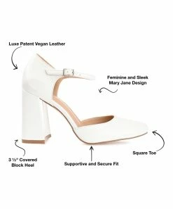 Journee Collection | White Hesster D'Orsay Pump - Women -High heel Store zu109423234 alt 2 tm1666367611