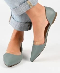 Journee Collection | White Mikki D'Orsay Flat - Women -High heel Store zu109423278 alt 2 tm1666367611