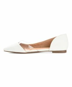 Journee Collection | White Mikki D'Orsay Flat - Women -High heel Store zu109423278 alt 4 tm1666367611