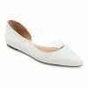 Journee Collection | White Mikki D'Orsay Flat - Women -High heel Store zu109423278 main tm1666367611