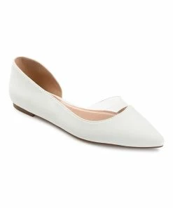 Journee Collection | White Mikki D'Orsay Flat - Women