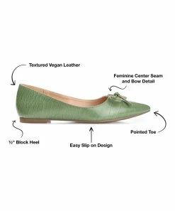 Journee Collection | Green Devalyn Flat - Women -High heel Store zu109423359 alt 3 tm1666367611