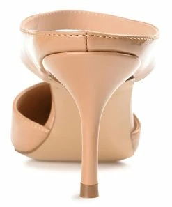 Journee Collection | Tan Patent Maevali Pump - Women -High heel Store zu109423541 alt 3 tm1666367856