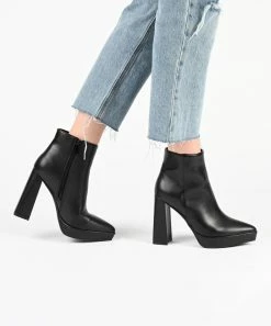 Journee Collection | Black Marnnie Bootie - Women -High heel Store zu109719844 alt 2 tm1666367856