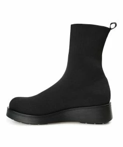 Journee Collection | Black Knit-Shaft Tru Comfort Foam Ebby Wedge Bootie - Women 11 Journee Collection | Black Knit-Shaft Tru Comfort Foam Ebby Wedge Bootie - Women -High heel Store zu109751394 alt 4 tm1666797734