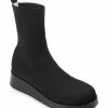 Journee Collection | Black Knit-Shaft Tru Comfort Foam Ebby Wedge Bootie - Women -High heel Store zu109751394 main tm1666797734