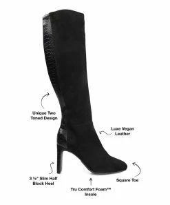 Journee Collection | Black Elisabeth Bootie - Women -High heel Store zu109751941 alt 2 tm1666718889