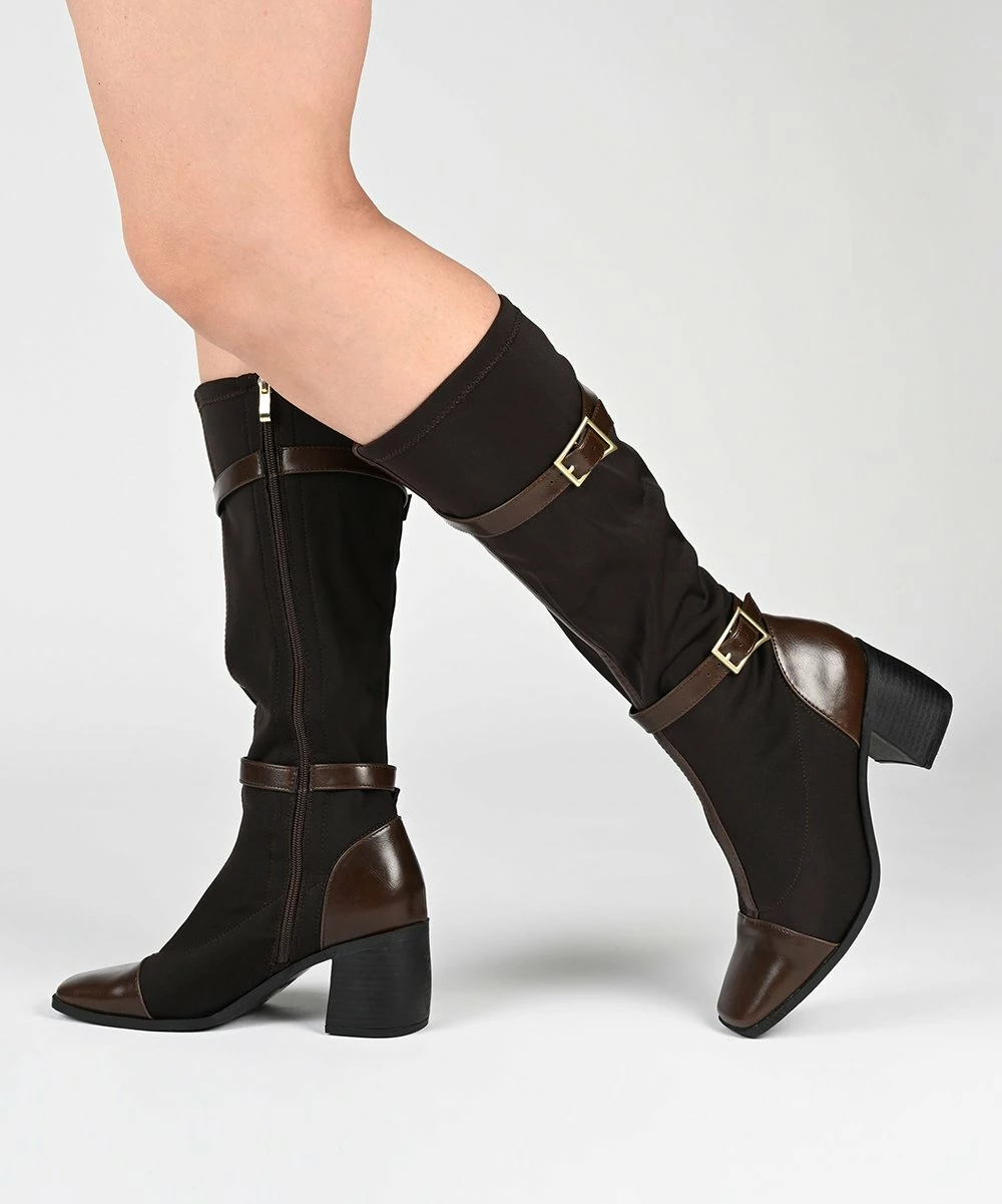 Journee Collection | Gray Wide-Width Wide-Calf Gaibree Boot - Women 6 Journee Collection | Gray Wide-Width Wide-Calf Gaibree Boot - Women - Image 4