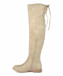 Journee Collection | Taupe Wide-Calf Mount Over-The-Knee Boot - Women -High heel Store zu109752117 alt 2 tm1666797734