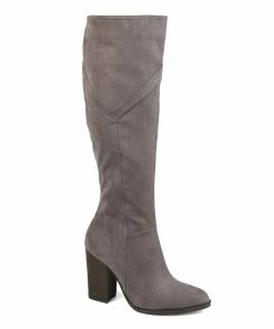 Journee Collection | Gray Wide-Calf Kyllie Boot - Women