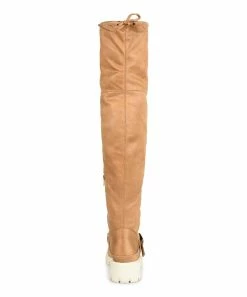 Journee Collection | Light Brown Wide-Calf Salisa Over-the-Knee Boot - Women -High heel Store zu109752273 alt 2 tm1666718889