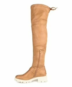 Journee Collection | Light Brown Wide-Calf Salisa Over-the-Knee Boot - Women -High heel Store zu109752273 alt 4 tm1666718889