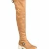 Journee Collection | Light Brown Wide-Calf Salisa Over-the-Knee Boot - Women -High heel Store zu109752273 main tm1666718889