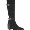 Journee Collection | Black Wide-Calf Strap-Accent Gaibree Boot - Women