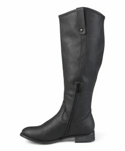Journee Collection | Black Wide-Calf Taven Knee-High Boot - Women -High heel Store zu109752372 alt 3 tm1666797734