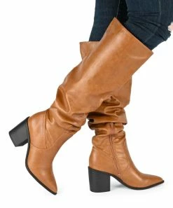 Journee Collection | Bone Wide-Calf Pia Boot - Women -High heel Store zu109752409 alt 4 tm1666721347