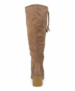 Journee Collection | Taupe Wide-Calf High-Heeled Sanora Knee-High Boot - Women 8 Journee Collection | Taupe Wide-Calf High-Heeled Sanora Knee-High Boot - Women -High heel Store zu109752548 alt 2 tm1666797734